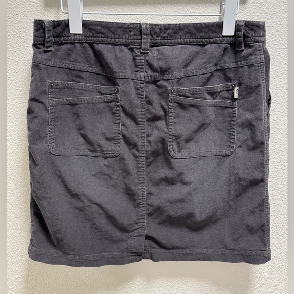 The North Face Nenana Corduroy Skirt Pockets Stretch Gray Women's Medium - Picture 2 of 7